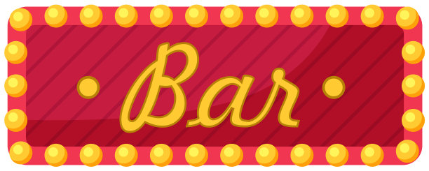 鸡尾酒吧广告牌匾图片下载