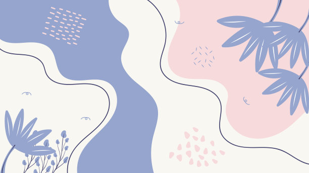 液体风格彩色蜡笔抽象背景与元素向量。图片下载