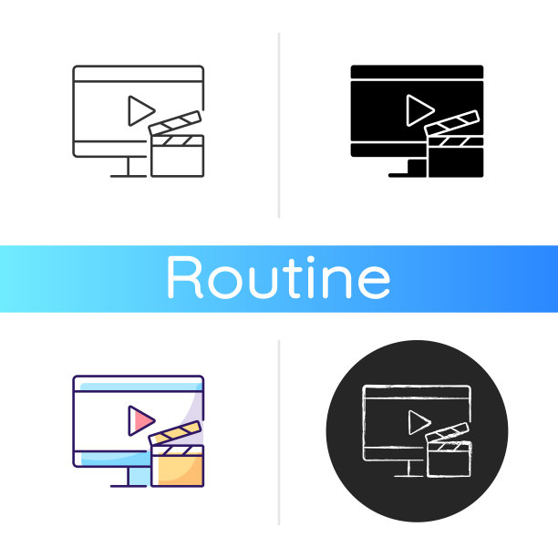 看电视图标图片下载