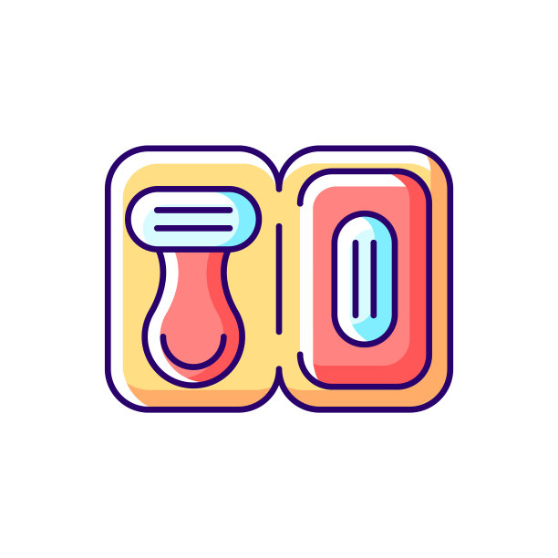 旅行大小剃刀RGB颜色图标图片下载