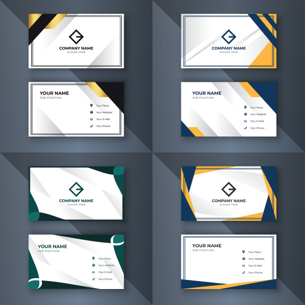 创意企业名片模板现代图片下载