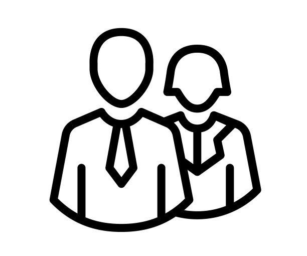 团队情侣顾问单孤立图标与图片下载