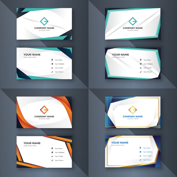 创意企业名片模板现代图片下载