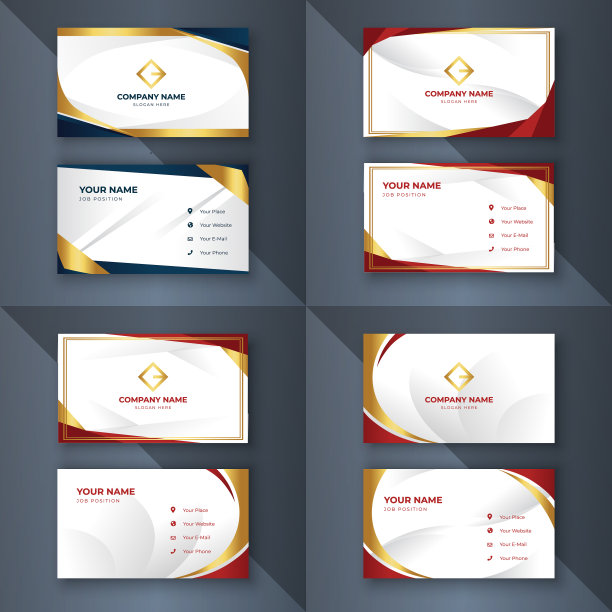 创意企业名片模板现代图片下载