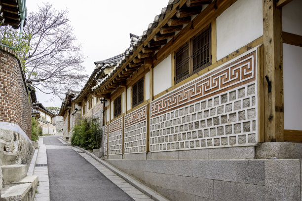 韩国首尔的北川韩屋村。图片下载