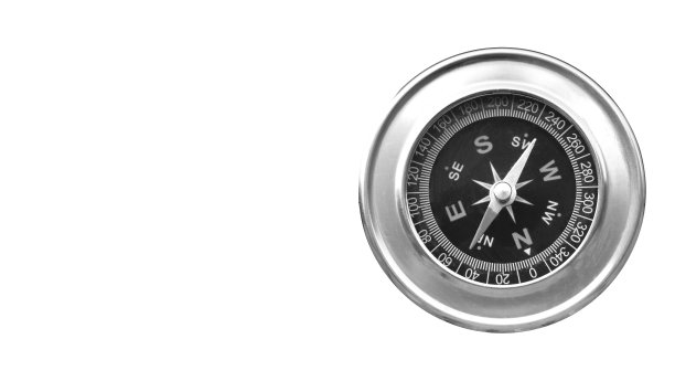 圆形罗盘孤立在白色背景上图片下载