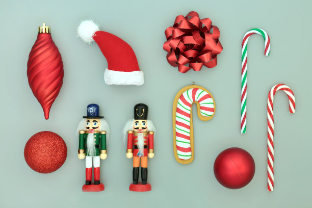 传统的圣诞装饰品和象征图片下载