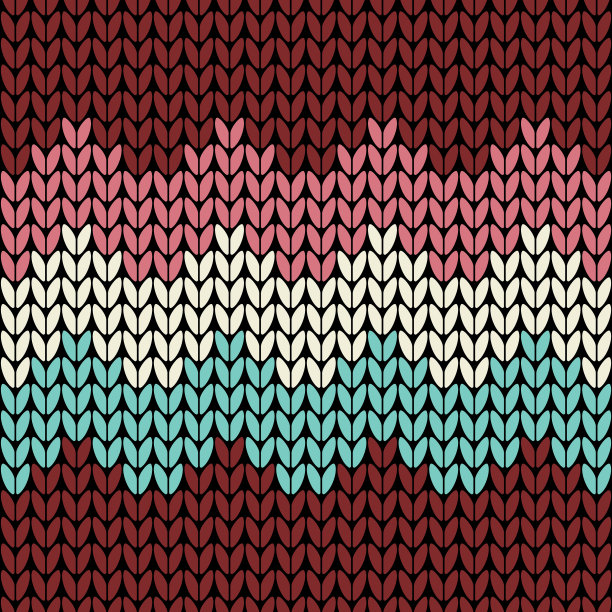 无缝编织图案与波浪编织图片下载