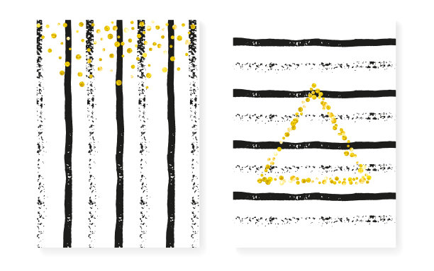 魅力闪耀，白色的传单，金色的闪光图片下载