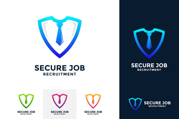 安全工作标识设计模板与概念图片下载