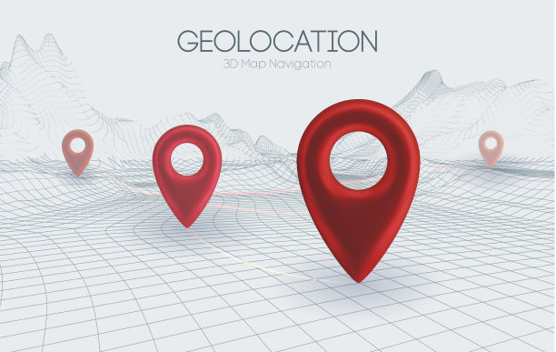 线框景观光背景3d地图图片下载