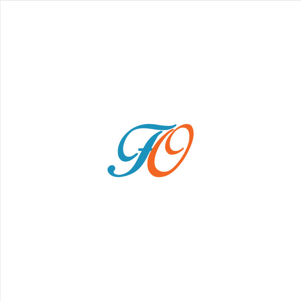 F字母标志抽象设计黑色颜色图片下载