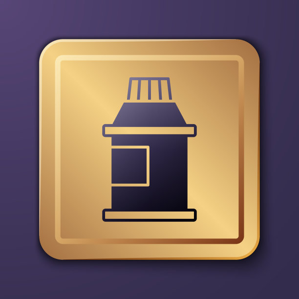 紫色颜料水粉罐上染图标孤立图片下载