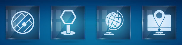 设置折叠地图与位置道路交通标志图片下载