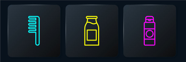 设线发刷、乳霜或化妆品管图片下载