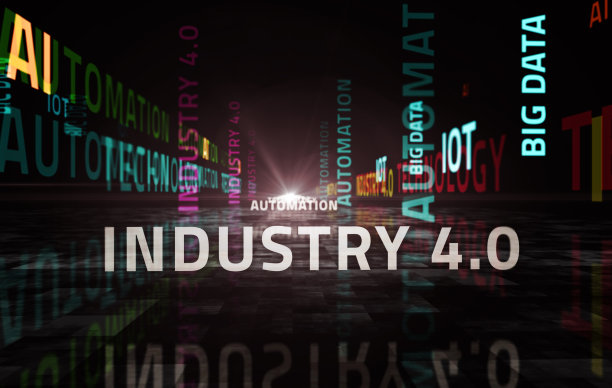 工业4.0技术和自动化文本抽象概念说明图片下载