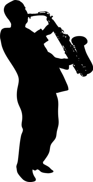 萨克斯轮廓图片下载