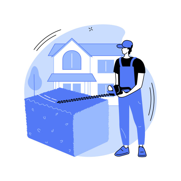 树篱修剪抽象概念图片下载