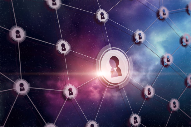 后台空间上的网络连接。图片下载