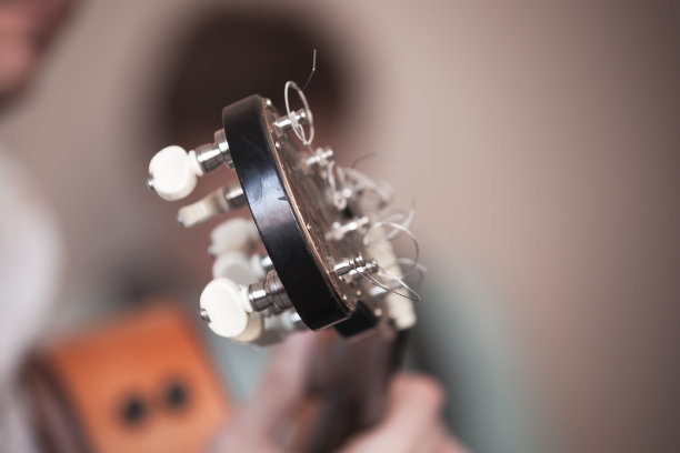 原声吉他头，特写照片图片下载