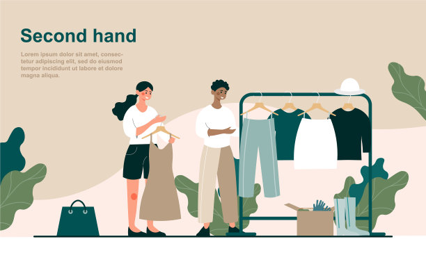 两个女性角色是二手购物图片下载