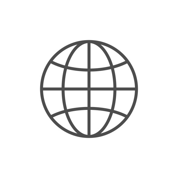 地球仪或世界地图线图标图片下载