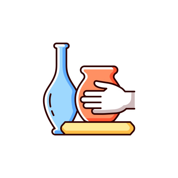 手工陶器RGB颜色图标图片下载