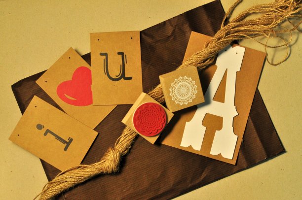 艺术作品显示“我爱你”在美丽的排版图片下载