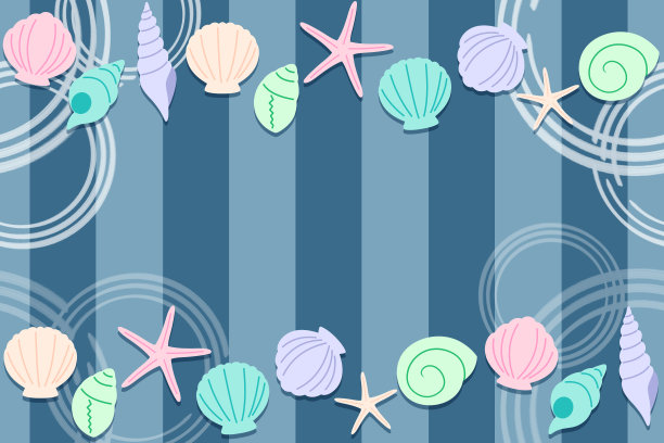 贝壳和涟漪图片下载