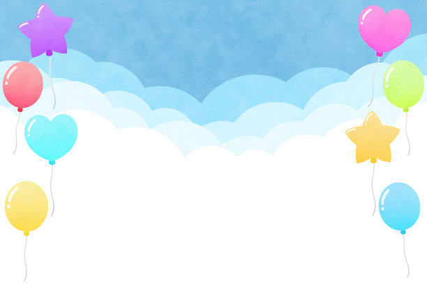 云层和气球图片下载