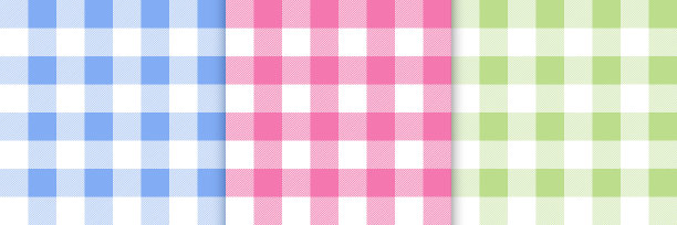 格子格子格子图案集。几何图案条纹格子背景。矢量设计图片下载