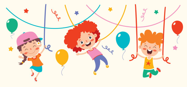 快乐人物摇摆的卡通图画图片下载