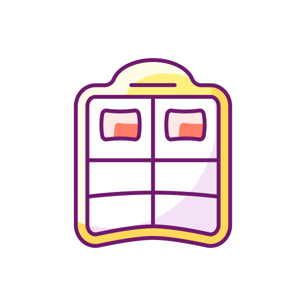 双人泳池漂浮物RGB颜色图标图片下载