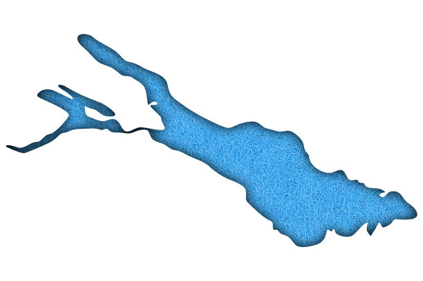 在蓝色毛毯上绘制康士坦茨湖图片下载