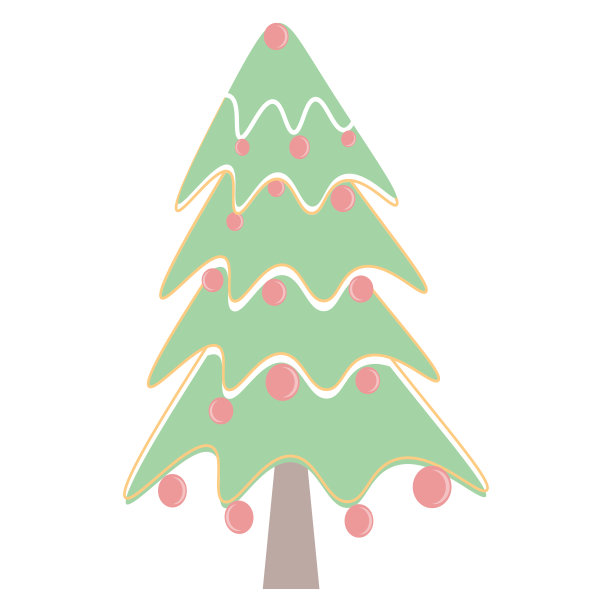 圣诞树图标设计向量图片下载