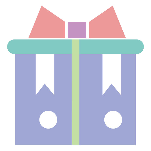 圣诞礼物盒图标设计矢量图片下载