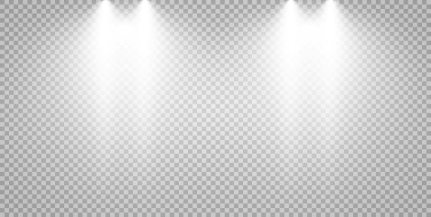 白色场景与聚光灯。图片下载