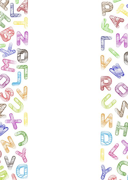 垃圾摇滚风格的多色大写字母。模板。特写镜头。图片下载