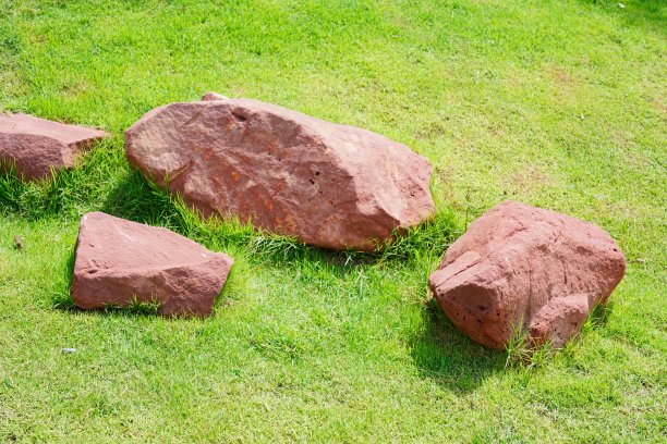 大自然花园中的石材图片下载