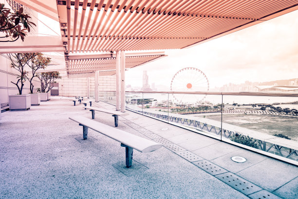 有楼梯的中央商务区图片下载