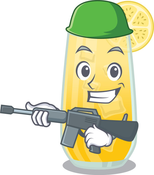 一个卡通图片军队螺丝刀鸡尾酒图片下载
