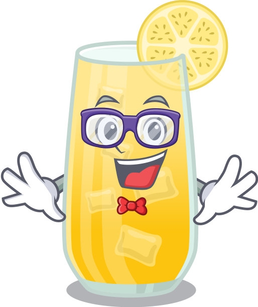 一个卡通绘画极客螺丝刀鸡尾酒图片下载