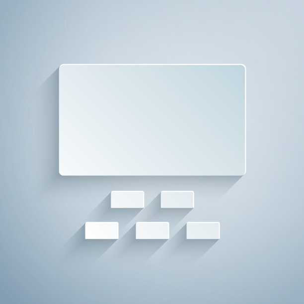 剪纸电影礼堂与屏幕和座位图片下载