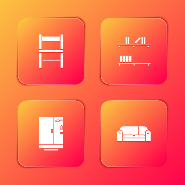 设置椅子搁架、书、浴室、沙发图片下载