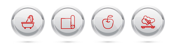 集线浴缸健身垫、卷苹果等图片下载