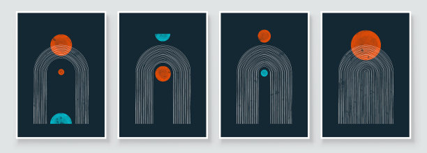 上世纪中叶现代设计出一套新潮的服装图片下载