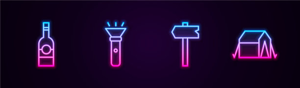 设行瓶伏特加手电筒道路交通图片下载