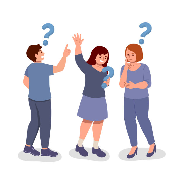 有机扁平的人问问题图片下载