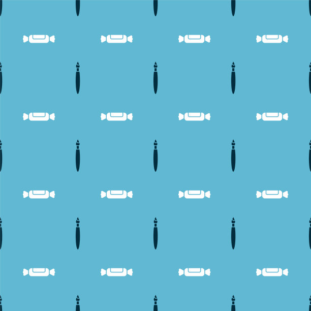 设置油漆刷和糖果在无缝模式图片下载