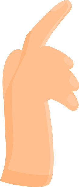 手指触摸图标卡通风格图片下载